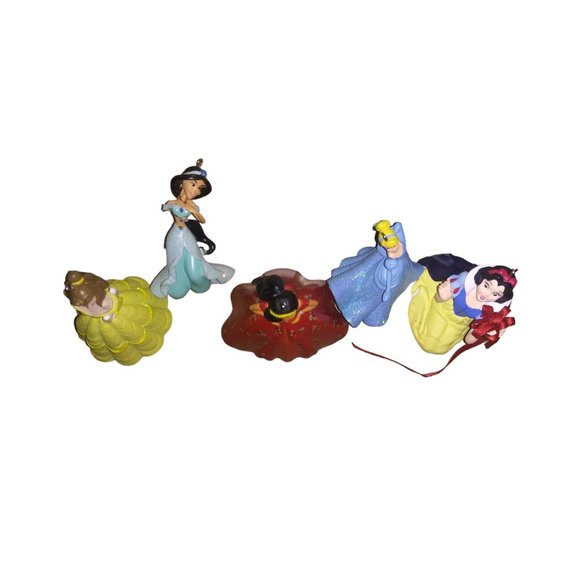 Disney Princess Christmas Ornaments Lot of 5 Belle Cinderella Snow White Ornamen - Picture 3 of 13
